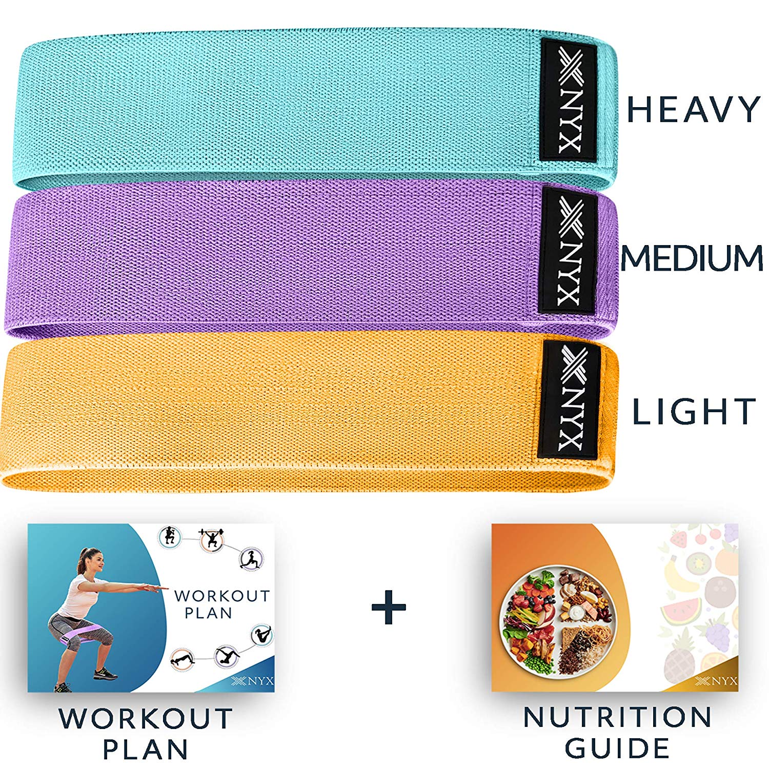 NYX Fitness Fabric Resistance Bands