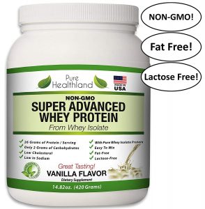 Pure Healthland Fat Free Best Tasting Whey Protein Isolate Powder